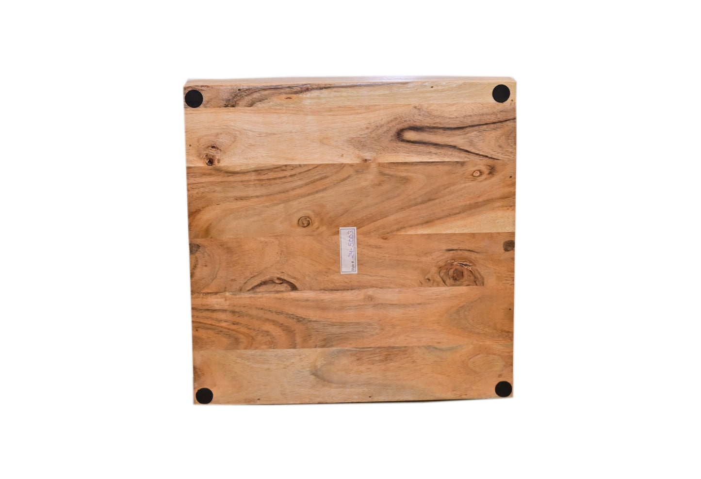 POSH-DIKUR Turquoise Coloured Wooden Tray with Metal Handles